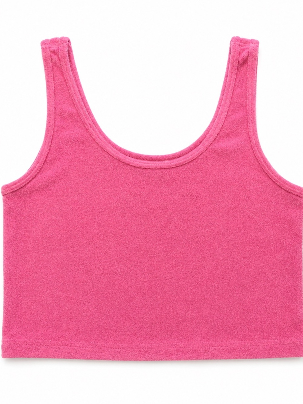 Hollister Bright Pink Terry Crop Tank